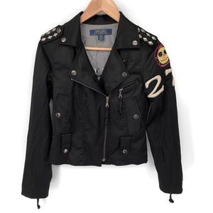 Anthropologie Millard Fillmore Blk Moto Jacket  XS